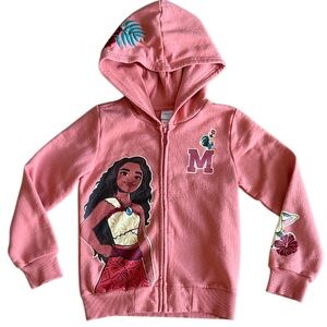 MOANNA 2 HOODED JACKET SIZE 6/ 7 PEACHY PINK